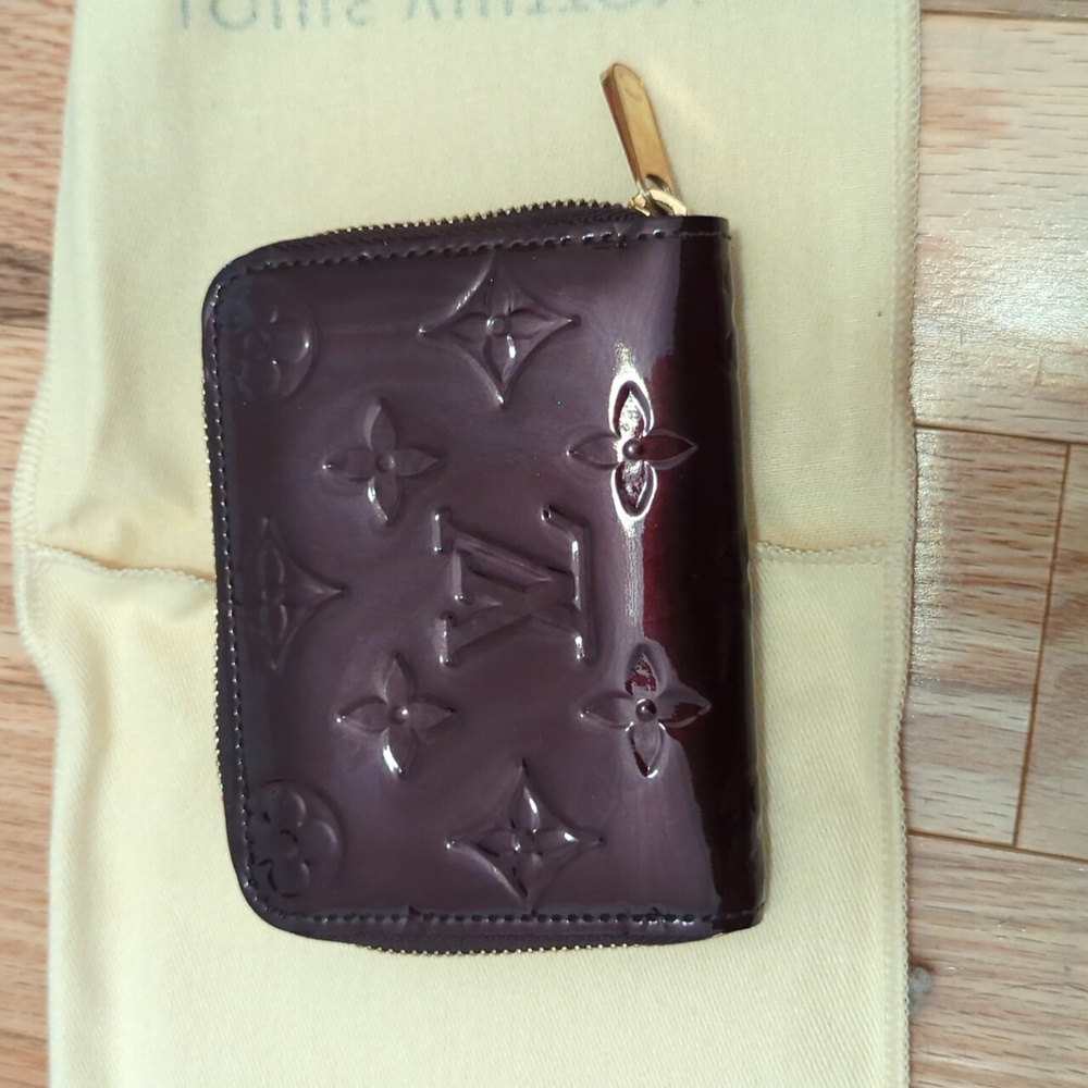 LOUIS VUITTON Zippy Coin Purse Monogram Vernis Coin Case M93607 Purple